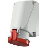 MENNEKES - Prise murale 63A 5P 6H 400V rouge IP44 avec SoftCONTACT - M1145A