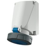 MENNEKES - Prise murale SoftCONTACT 63A 4P 9H 230V bleu IP67 - M131A