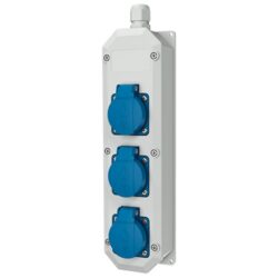 MENNEKES - Réglette 3x SCHUKO 16A 2P+T 230V avec sécurité et borniers jusqu' à 3x4 mm² - M96700NF