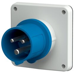 Détails visibles de Socle connecteur CEE 16A 230V IP44 avec plastron M812 pour Socles CEE