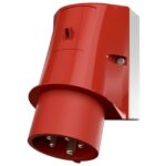 MENNEKES - Socle connecteur 16A 5P 6H 400V rouge IP44 - M342