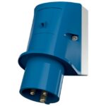 MENNEKES - Socle connecteur 32A 3P 6H 230V bleu IP44 - M344