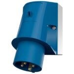 MENNEKES - Socle connecteur 32A 4P 9H 230V bleu IP44 - M347