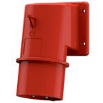 MENNEKES - Socle connecteur 32A 5P 6H 400V rouge IP44 - M391
