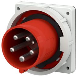 Détails visibles de Socle connecteur encastrable 63A 5P 400V IP67 M3658 pour Socles CEE