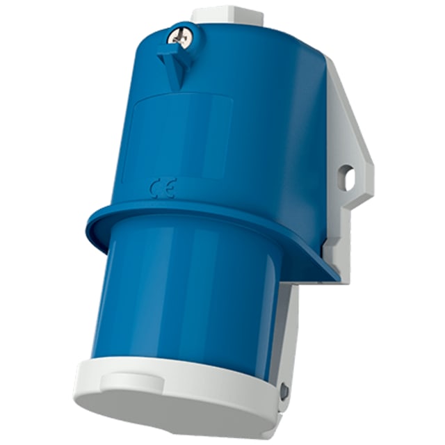 MENNEKES - Socle connecteur mural 16A 3P 6H 230V bleu IP44 avec couvercle rabattable - M847 MENNEKES - Socle connecteur mural 16A 3P 6H 230V bleu IP44 avec couvercle rabattable - M847