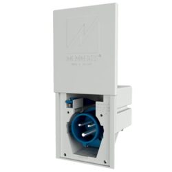 MENNEKES - Socle connecteur mural à encastrer 16A 3P 6H 230V bleu IP44 Cara-Contact - M8001