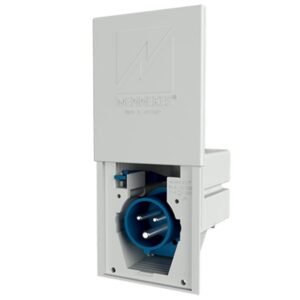 MENNEKES - Socle connecteur mural à encastrer 16A 3P 6H 230V bleu IP44 Cara-Contact - M8001