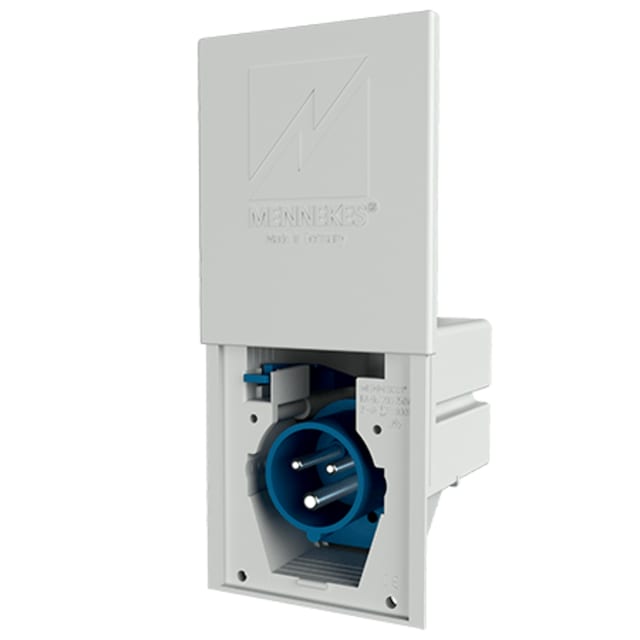 MENNEKES - Socle connecteur mural à encastrer 16A 3P 6H 230V bleu IP44 Cara-Contact - M8001 MENNEKES - Socle connecteur mural à encastrer 16A 3P 6H 230V bleu IP44 Cara-Contact - M8001