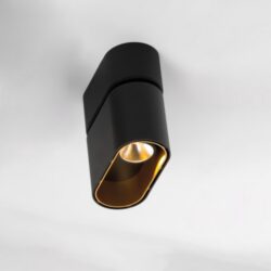 MODULAR - Duell plaf surf 1 x LED<900lm blanc chaud medium GI stru noir (mat int or) - 11073032