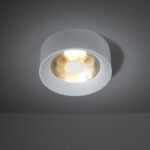 MODULAR - Kurk Surface LED downlight app 600lm blanc chaud flood GI structure blanc/wit - 12641009