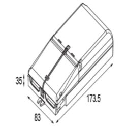 MODULAR - LED Gear 1050-2100mA 45-50W pushdim/leading+trailing edge dim - 12405730