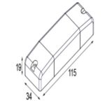 MODULAR - LED gear 500mA 12W - 13550030