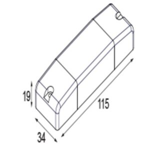 MODULAR - LED gear 500mA 12W - 13550030