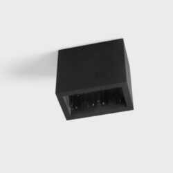 MODULAR - Qbini surface box 2x LED GE black struc - 13120132