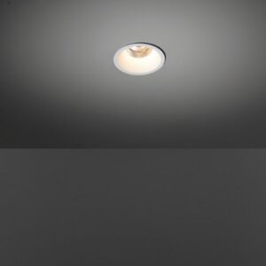 Spot encastrable blanc rond avec source GU5 3 MR16 intégrée