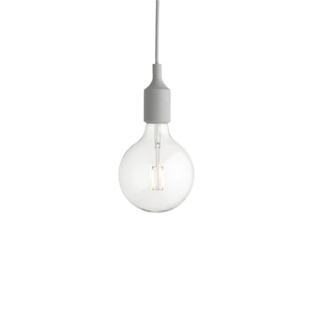 MUUTO - E27 Pendant Lamp Light Grey inc lamp 2W 180lm 2500K - 13348 MUUTO - E27 Pendant Lamp Light Grey inc lamp 2W 180lm 2500K - 13348