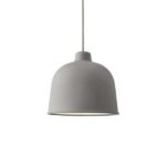 MUUTO - Grain Pendant Lamp Grey inc lamp 3W 260lm 3000K - 12232