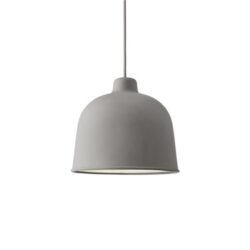 MUUTO - Grain Pendant Lamp Grey inc lamp 3W 260lm 3000K - 12232