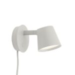 MUUTO - Tip Wall Lamp Grey inc lamp 8W 220lm 2700K - 22325