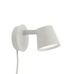MUUTO - Tip Wall Lamp Grey inc lamp 8W 220lm 2700K - 22325