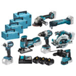 Makita - DHP489 + DTD153 + DHR243 + DJV181 + DHS680 + DTM51 + DGA506 + DC18RC + 3XBL1850B - DLX7030T3J