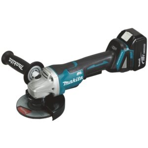 Makita - Meuleuse 18V avec Interrupteur à levier 125mm + 1 DC18RC + 2 x BL1850 + Makpac - DGA508RTJ