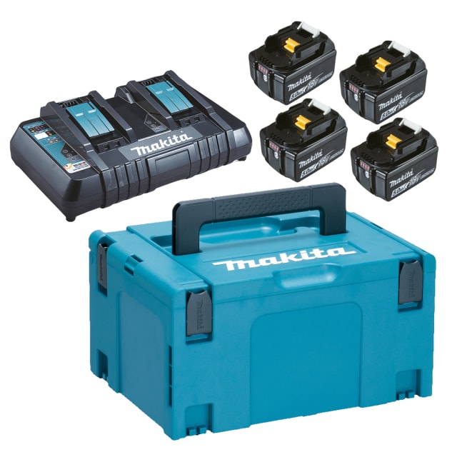 Makita - POWERPACK BL1850B: 4x BL1850B Li-ion batt 18V 5 Makita - POWERPACK BL1850B: 4x BL1850B Li-ion batt 18V 5