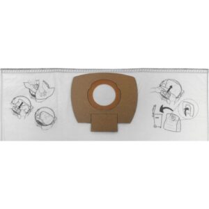 Sac à poussière 10 L pour aspirateur, ouverture circulaire centrale et fixation en carton
