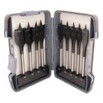 Makita - jeu (9pcs) de mèches à bois plates. P-80802 (9pcs.) - P-80802