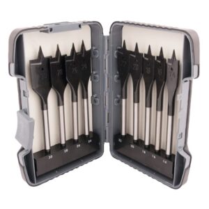 Makita - jeu (9pcs) de mèches à bois plates. P-80802 (9pcs.) - P-80802