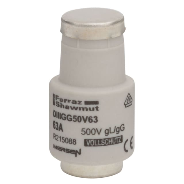 Mersen - Diazed fusible DIII E33 63A Retardé 500V cuivre - R215088 Mersen - Diazed fusible DIII E33 63A Retardé 500V cuivre - R215088