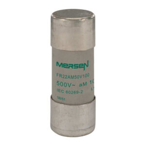 Mersen - Fusible cylindrique 22x58 aM 100A 500V sans voyant - Y217693