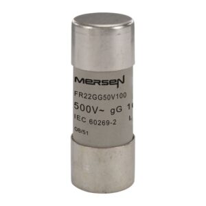 Mersen - Fusible cylindrique 22x58 gG 100A 500V sans voyant - E218205