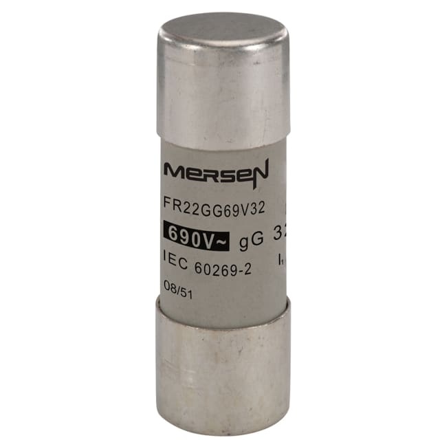 Mersen - Fusible cylindrique 22x58 gG 32A 690V sans voyant - F212594 Mersen - Fusible cylindrique 22x58 gG 32A 690V sans voyant - F212594
