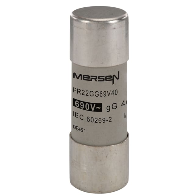 Mersen - Fusible cylindrique 22x58 gG 40A 690V sans voyant - J213609 Mersen - Fusible cylindrique 22x58 gG 40A 690V sans voyant - J213609