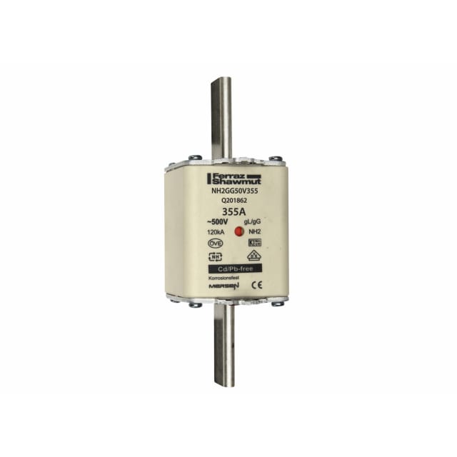 Mersen - Fusibles à couteau taille 2 gG 500V 355A - Q201862 Mersen - Fusibles à couteau taille 2 gG 500V 355A - Q201862