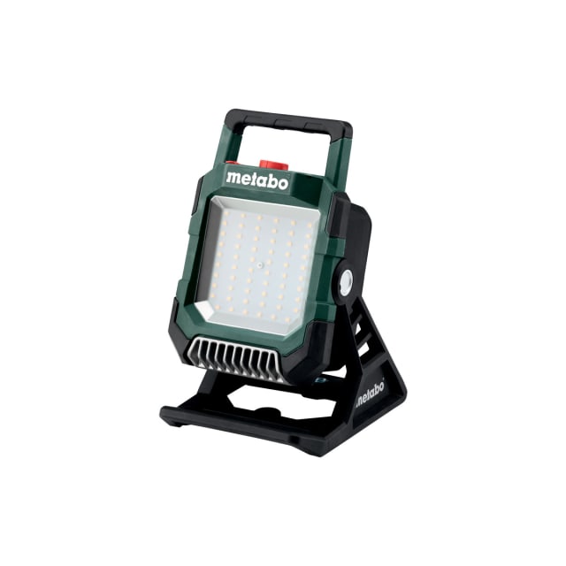 Metabo BSA 18 LED 4000 Projecteur LED sans fil vert sur support inclinable avec poignée intégrée
