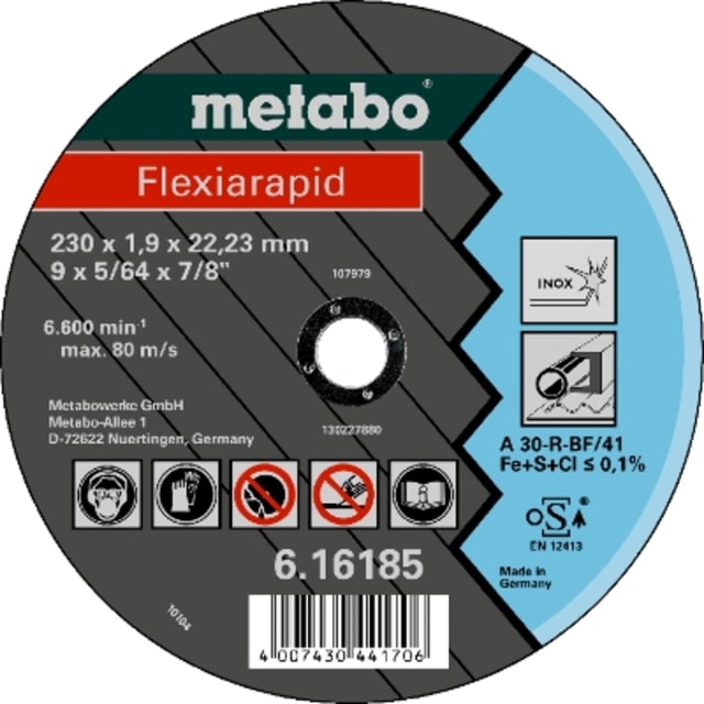 Metabo - Meule de tronçonnage Metabo - Meule de tronçonnage