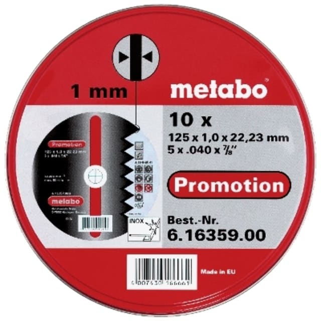 Disque à tronçonner inox 125 x 1,0 x 22,23 mm 616359000 – Image 1