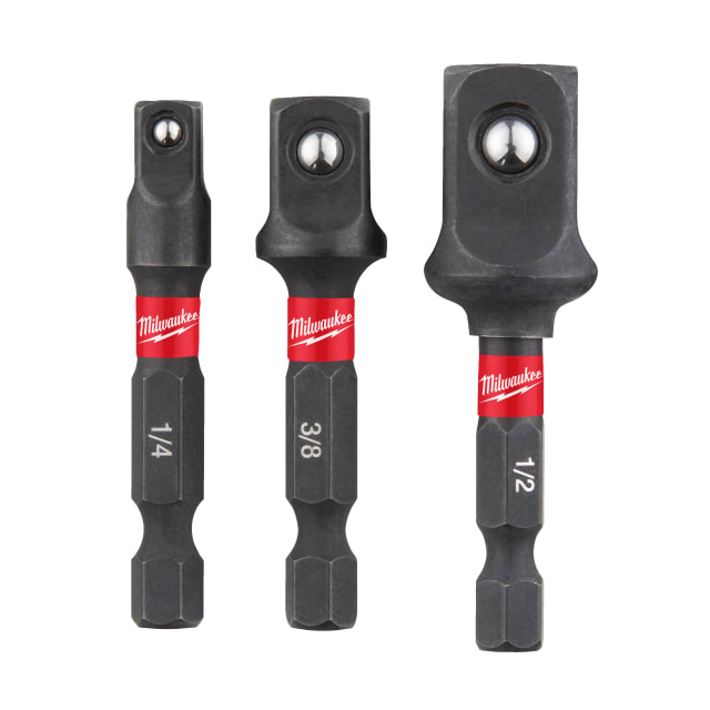 Milwaukee - Adapteur Shockwave set - 3pc - 4932479228 Milwaukee - Adapteur Shockwave set - 3pc - 4932479228