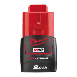 Batterie lithium-ion 12V 2,0 Ah M12, configuration visible