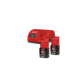 Milwaukee - M12 NRG-202 kit de chargement de batterie (2x 2.0Ah batterie + C12 C chargeur) - 4933459209