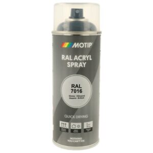 Motip - MOTIP PEINTURE RAL INDUSTRIAL GRIS ANTHRACITE RAL 400 ML - MOT07020