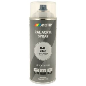 Motip - MOTIP PEINTURE RAL INDUSTRIAL GRIS CLAIR RAL 7035 400 ML - MOT07034