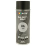 Motip - MOTIP PEINTURE RAL INDUSTRIAL NOIR FONCÉ RAL 9005 400 ML - MOT07238
