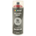 Motip - MOTIP PEINTURE RAL INDUSTRIAL ROUGE FEU RAL 3000 400 ML - MOT07090