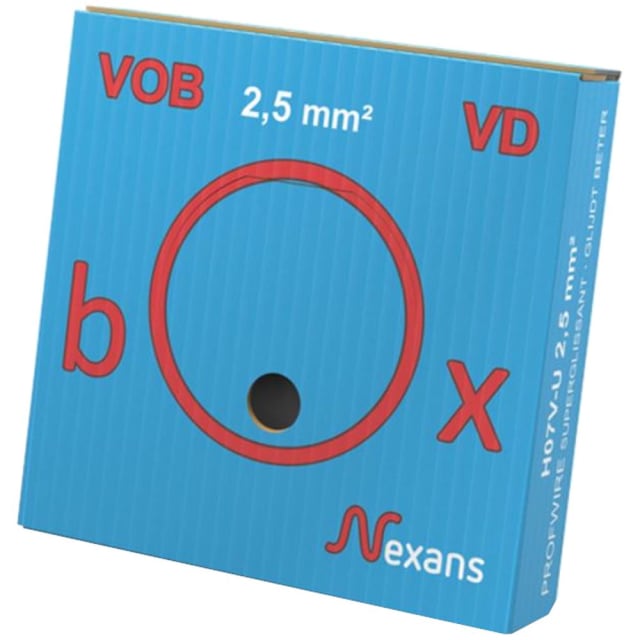 NEXANS - VOB H07V-U fil PVC massif 750V Eca 70°C Blue mm² - 10533331 NEXANS - VOB H07V-U fil PVC massif 750V Eca 70°C Blue mm² - 10533331