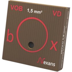 Détails visibles de Fil électrique H07V-U PVC rigide brun 1,5 mm² pour Fils VOB