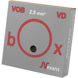 Détails visibles de Fil électrique H07V-U rigide PVC gris 2,5 mm² pour Fils VOB